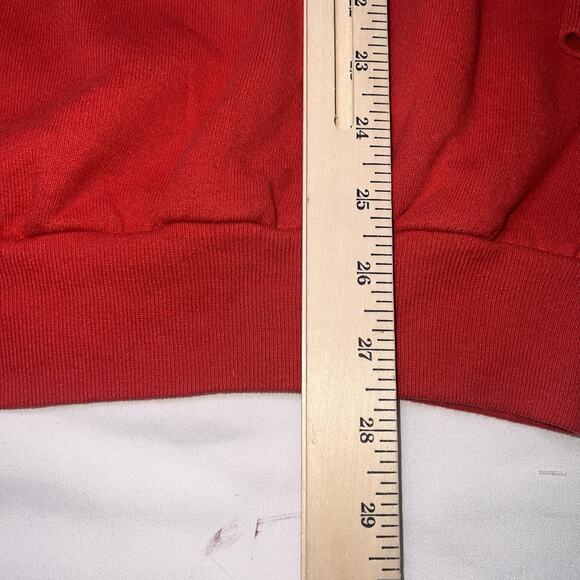 Hug Me Christmas Sweater Kid/Teen Size XL Red Texas Bear Puff Print 80s USA VTG - Picture 7 of 14